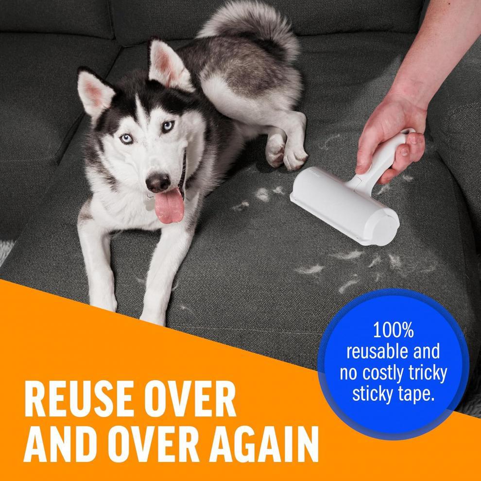 Self Cleaning Reusable Dog Cat Pet Hair Remover Brush Lint Roller Pet Fur Hair Remover for Pets Cleaner Brus