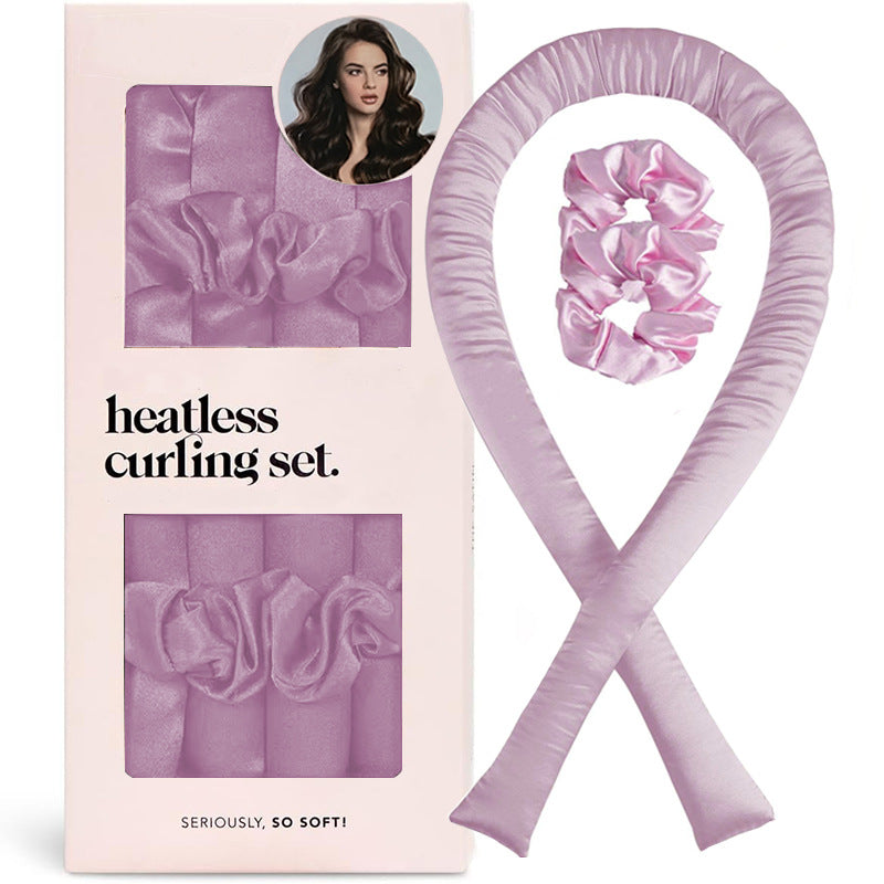 Heatless Hair Curler Set - Heatless Curls Overnight, Hair Rollers for Soft Curls & Frizz-Free Styling, No Heat Curlers To Sleep in, Curling Rod Headband with 2 Scrunchies