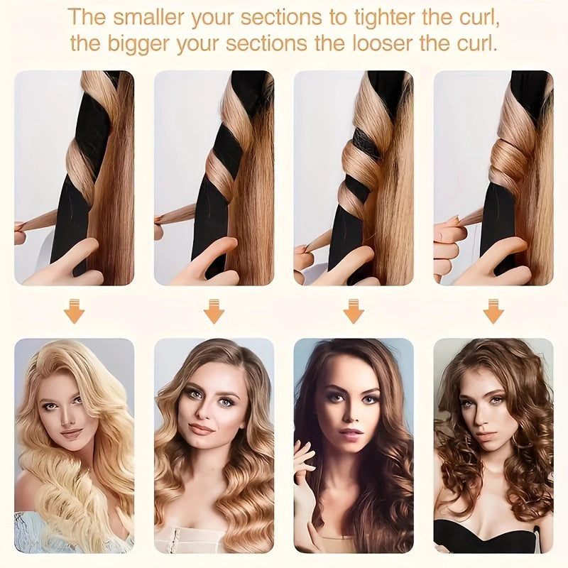 Heatless Hair Curler Set - Heatless Curls Overnight, Hair Rollers for Soft Curls & Frizz-Free Styling, No Heat Curlers To Sleep in, Curling Rod Headband with 2 Scrunchies