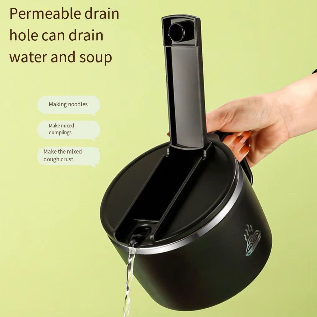 Stainless Steel Ramen Bowl with Spoon Chopstick Ramen Bowl Set 1200ml Large Capacity Portable Anti-Scalding Lunch Box