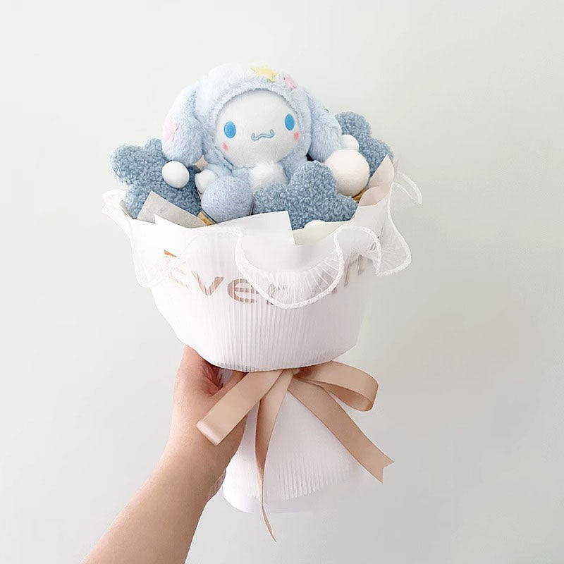 Sanrio Kawaii Cinnamoroll Mymelody Kuromi Doll Bouquet Anime Toys Flowers Birthday Graduation Valentine Christmas Gifts Toy