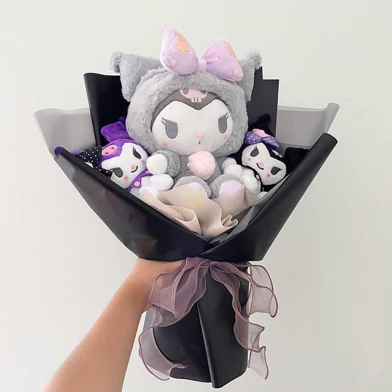 Sanrio Kawaii Cinnamoroll Mymelody Kuromi Doll Bouquet Anime Toys Flowers Birthday Graduation Valentine Christmas Gifts Toy