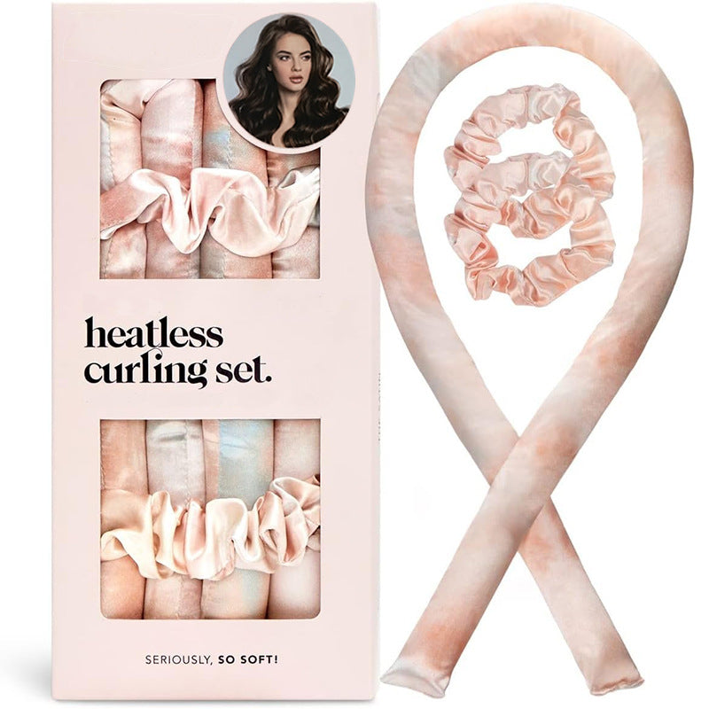 Heatless Hair Curler Set - Heatless Curls Overnight, Hair Rollers for Soft Curls & Frizz-Free Styling, No Heat Curlers To Sleep in, Curling Rod Headband with 2 Scrunchies