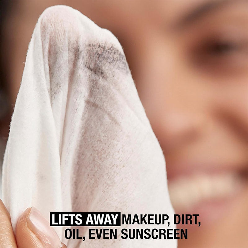 Makeup Remover Wipes, Daily Facial Cleanser Towelettes, Gently Cleanse and Remove Oil & Makeup, Alcohol-Free Makeup Wipes, 2 x 25 ct