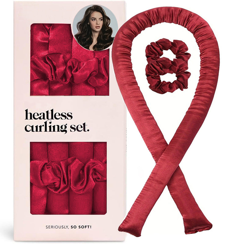 Heatless Hair Curler Set - Heatless Curls Overnight, Hair Rollers for Soft Curls & Frizz-Free Styling, No Heat Curlers To Sleep in, Curling Rod Headband with 2 Scrunchies