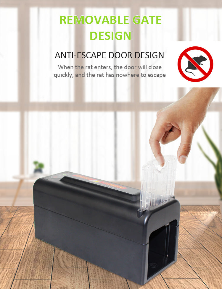Electric Mouse Trap, No Touch No View Electric Mouse and Rat Trap Indoor for Home, Electronic Humane Mice Killer Effective Instant Kill Rodent Zapper with High Voltage Anti Escape Design Pet Safe