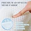 Bath Pillow Bathtub Pillow, Luxury Bath Pillows for Tub Neck and Back Support, Bath Tub Pillow Headrest with Soft 4D Mesh Fabric and Non-Slip Suction Cups, Relaxing Bath Accessories Spa Gifts