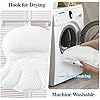 Bath Pillow Bathtub Pillow, Luxury Bath Pillows for Tub Neck and Back Support, Bath Tub Pillow Headrest with Soft 4D Mesh Fabric and Non-Slip Suction Cups, Relaxing Bath Accessories Spa Gifts