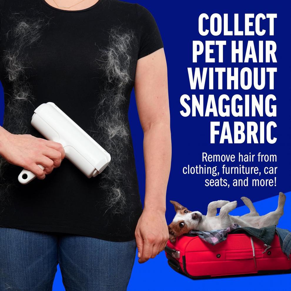 Self Cleaning Reusable Dog Cat Pet Hair Remover Brush Lint Roller Pet Fur Hair Remover for Pets Cleaner Brus
