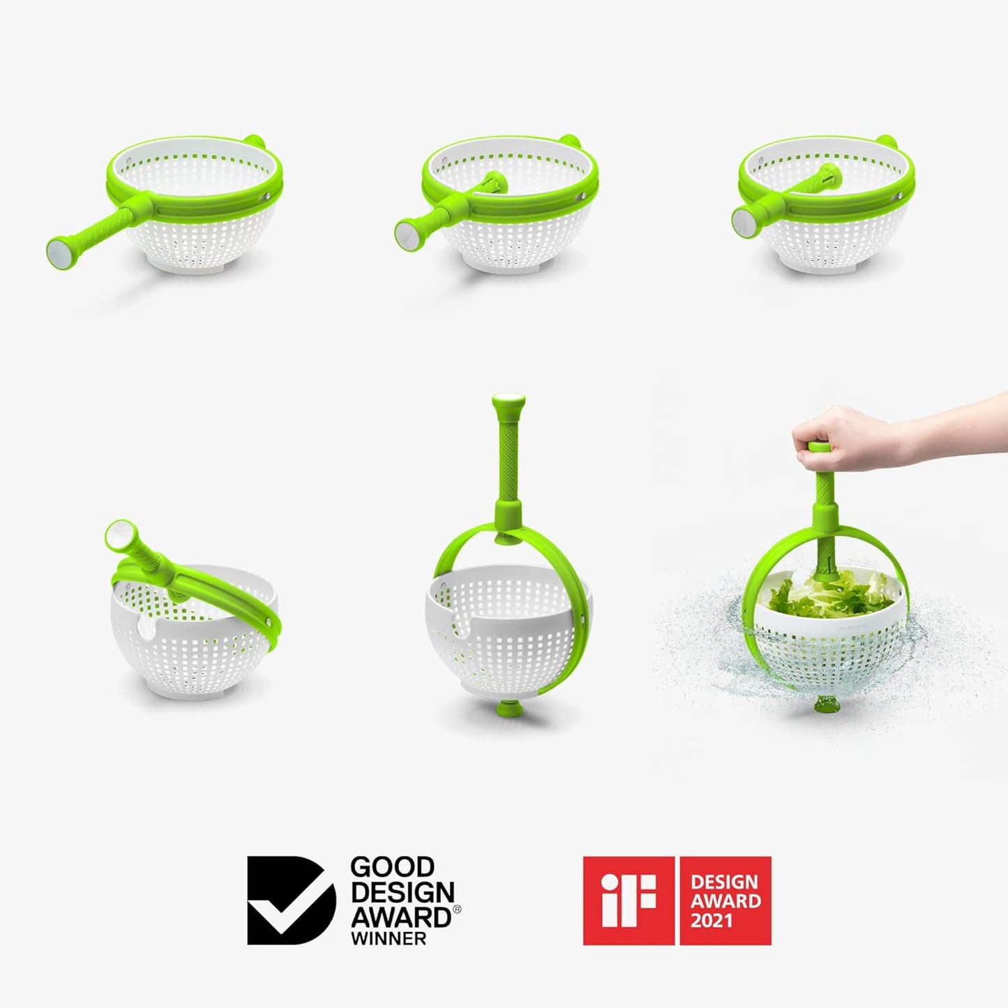 New Vegetable Rotating Drain Basket Salad Spinner Washing Dehydration Basket Kitchen Vegetable Centrifugal Washe