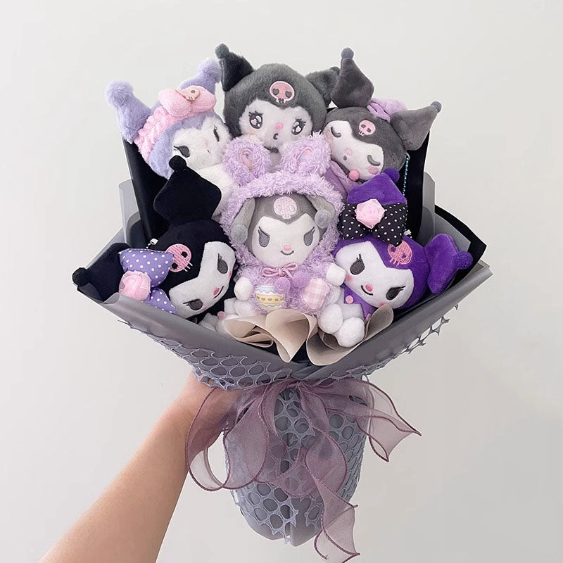 Sanrio Kawaii Cinnamoroll Mymelody Kuromi Doll Bouquet Anime Toys Flowers Birthday Graduation Valentine Christmas Gifts Toy