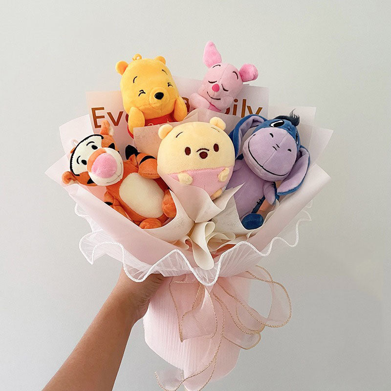 Sanrio Kawaii Cinnamoroll Mymelody Kuromi Doll Bouquet Anime Toys Flowers Birthday Graduation Valentine Christmas Gifts Toy